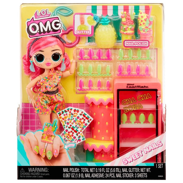 LOL Surprise! OMG Sweet Nails Doll Pinky Pops Fruit Shop Set