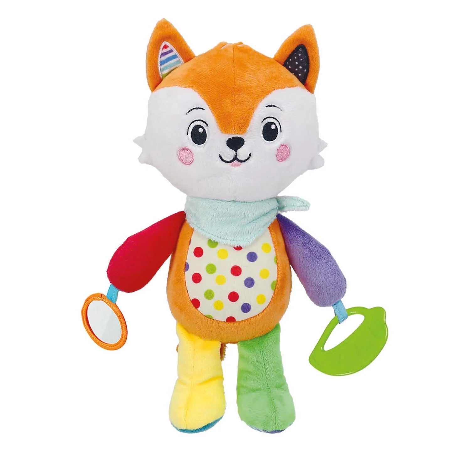 Clementoni Happy Fox Plush Activity Soft Toy