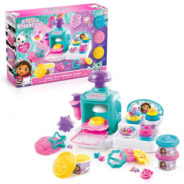 Gabby's Doll House Cakey Cat's Kitchen In Dough Playset