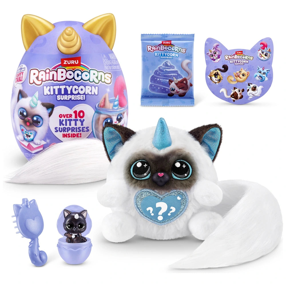 Rainbocorns Kittycorn Surprise Plush Soft Toy Assorted