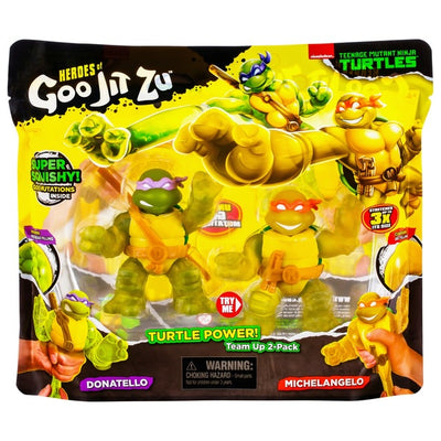 Teenage Mutant Ninja Turtles Heroes Of Goo Jit Zu Twin Pack Donatello / Michelangelo