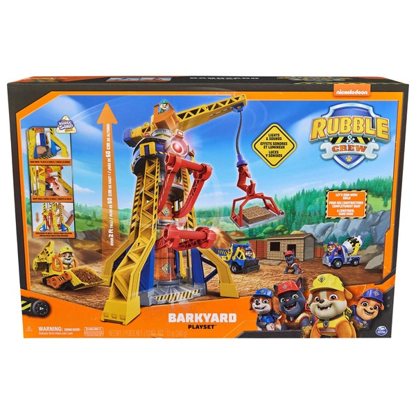 Paw Patrol Rubble And Crew Back Yard Crane Tower