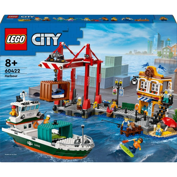 Lego City 60422 Seaside Harbour With Cargo Ship