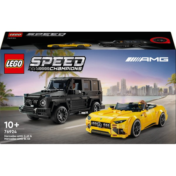 Lego Speed Champions 76924 Mercedes AMG G 63 And Mercedes AMG SL63