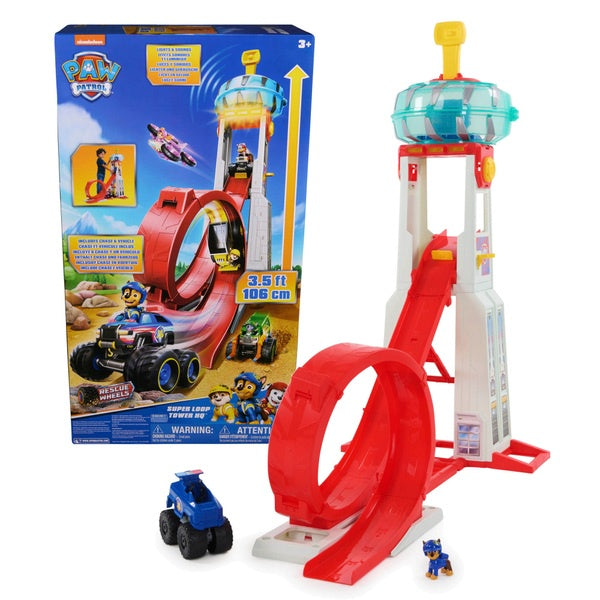 Paw Patrol Super Loop Rescue Wheels Tower HQ Playset