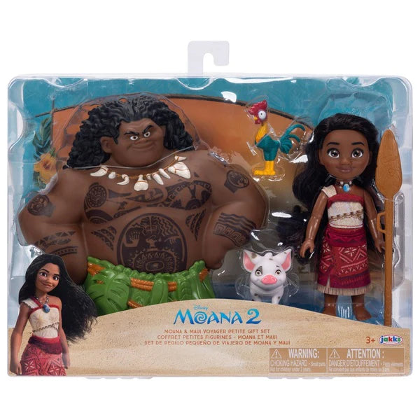 Disney Moana Maui And Moana Voyager Gift Set With 2 Figures And Accessories