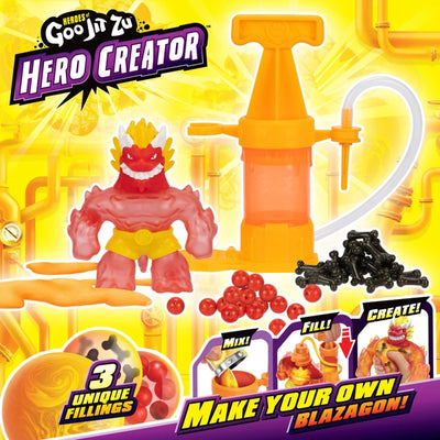 Heroes Of Goo Jit Zu Hero Creator Make Your Own Blazagon Playset