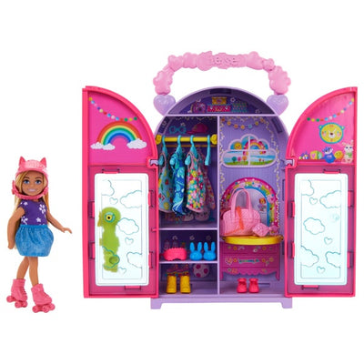 Barbie Chelsea Doll Closet And Doll Playset With 15 Accessories