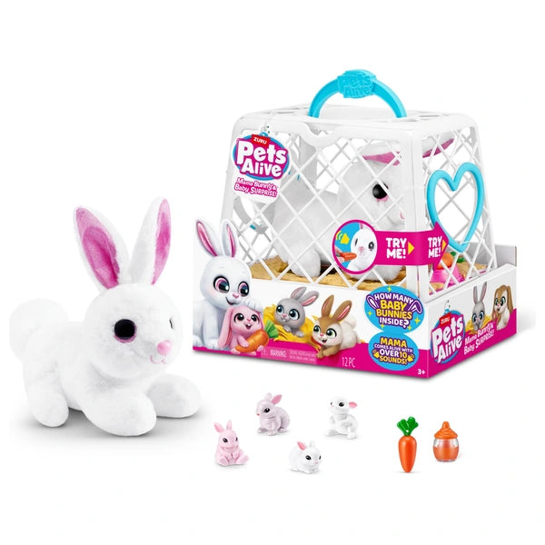 Pets Alive Mama And Baby Surprise Plush Soft Toy With Sounds