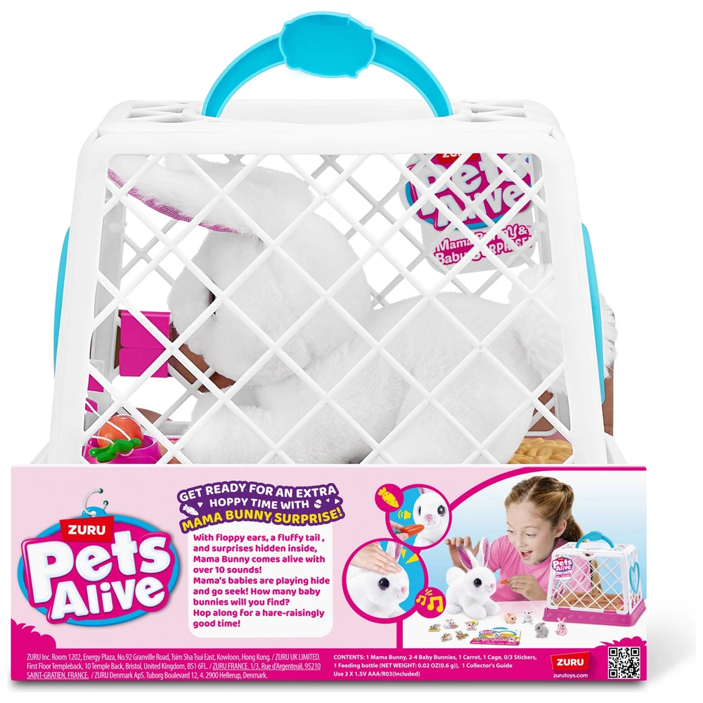 Pets Alive Mama And Baby Surprise Plush Soft Toy With Sounds