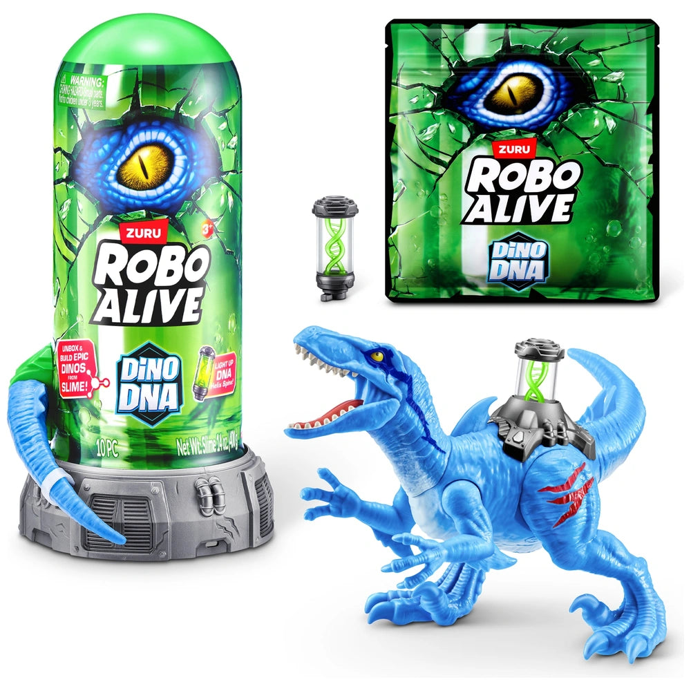 Robo Alive Dino DNA Light Up Helix Spine Dinosaur Assembley Set