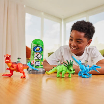 Robo Alive Dino DNA Light Up Helix Spine Dinosaur Assembley Set