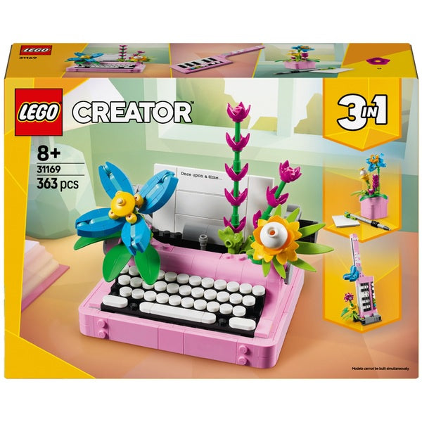 Lego Creator 31169 Typewriter With Flowers 3 In 1 Set