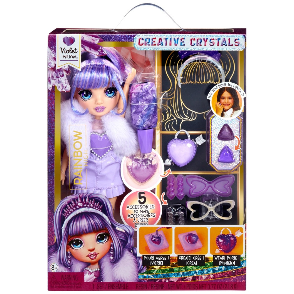 Rainbow High Creative Crystals Doll Violet Willow