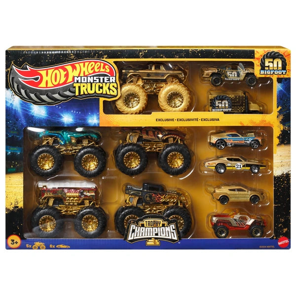 Hot Wheels Monster Trucks 11pc Champions Trophy Collection