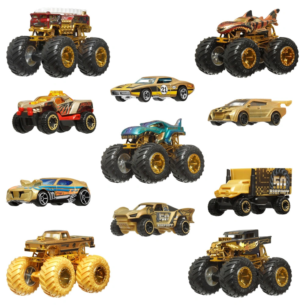 Hot Wheels Monster Trucks 11pc Champions Trophy Collection