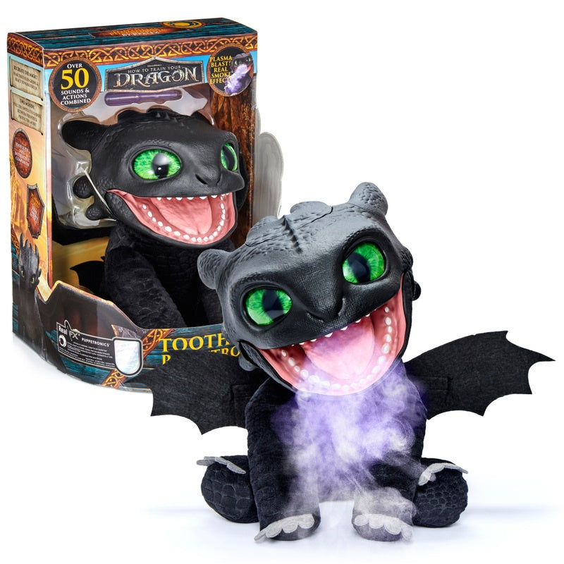 Dreamworks How To Train Your DragonToothless Puppetronic Interactive Toy