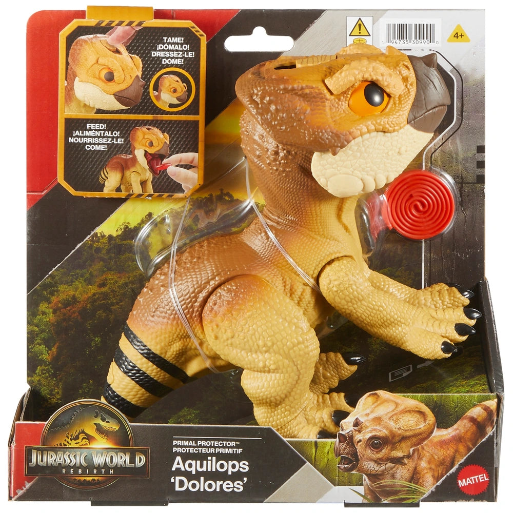 Jurassic World Primal Protector Dinosaur Interactive Toy Aquilops Dolores
