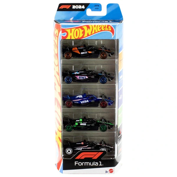 Hot Wheels 5 Pack Formula 1 Car Set Assorted