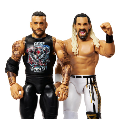 WWE Wrestling Figure Twin Pack CM Punk vs Seth Freakin Rollins