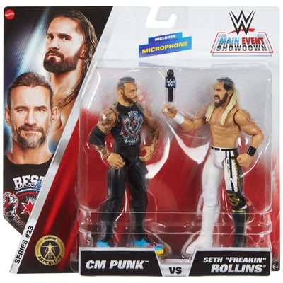 WWE Wrestling Figure Twin Pack CM Punk vs Seth Freakin Rollins