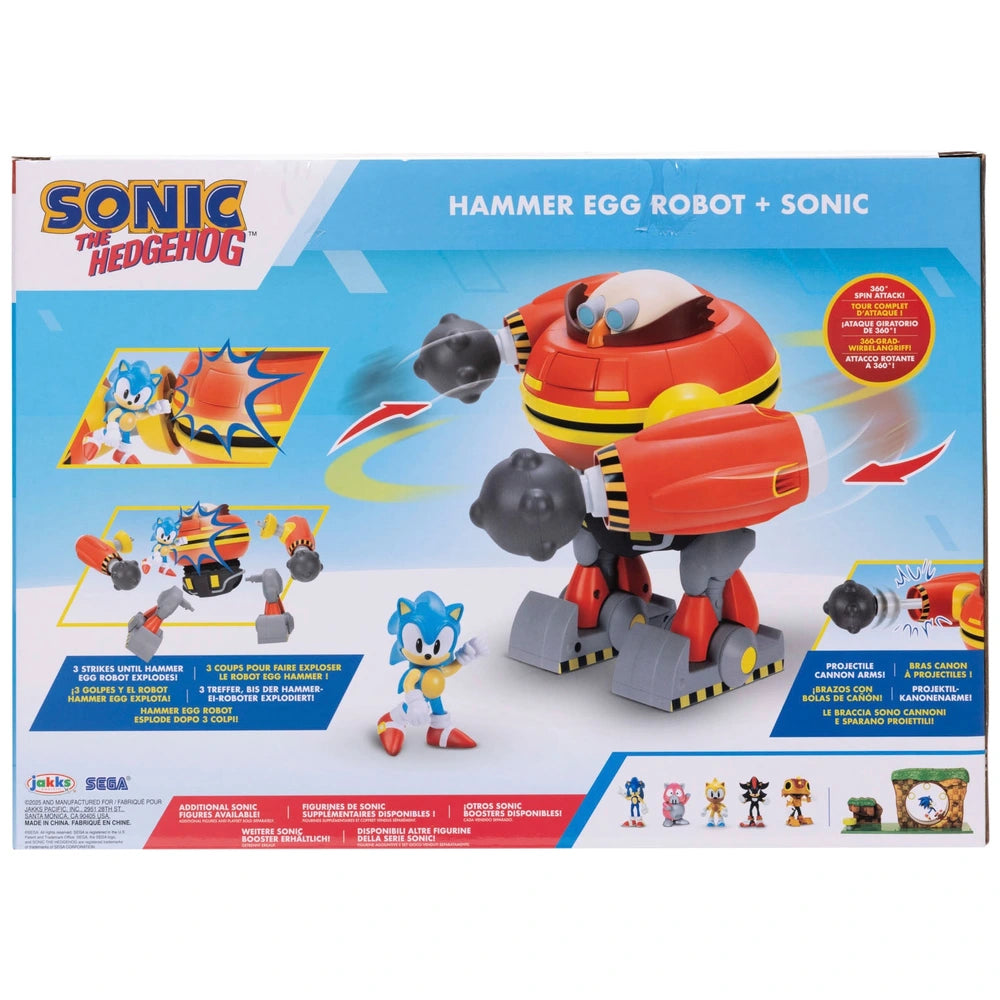 Sonic The Hedgehog Hammer Egg Robot And Sonic
