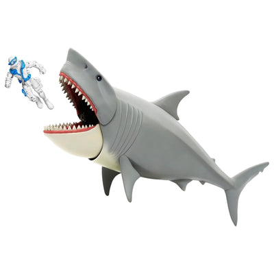 Primal Clash Mega Chomp Shark With Light Up Chomping Action With Action Figure