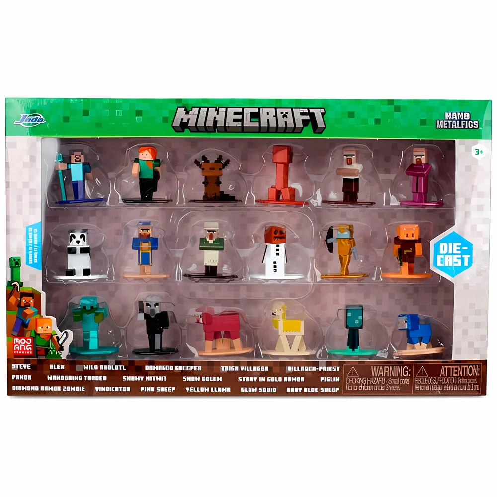 Minecraft 18pc Metal Nano Figure Set 36782