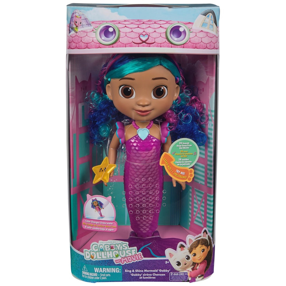 Gabby's Doll House Sing And Shine Mermaid Gabby Doll