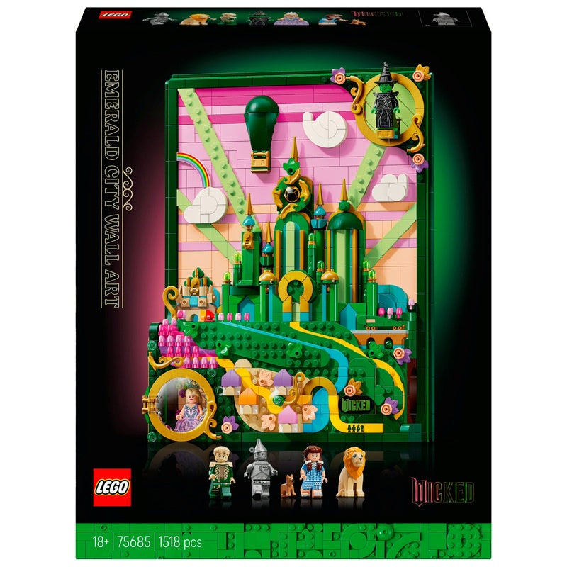 Lego Wicked 75685 Emerald City Wall Art Set For Adults