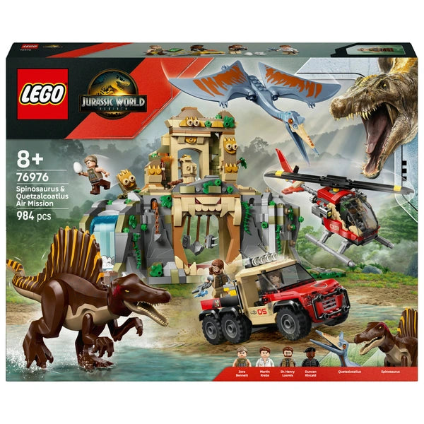 Lego Jursassic World 76976 Spinosaurus And Quetzalcoatlus Air Mission