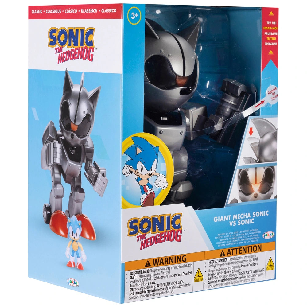 Sonic The Hedgehog Giant Mecha Sonic vs Sonic