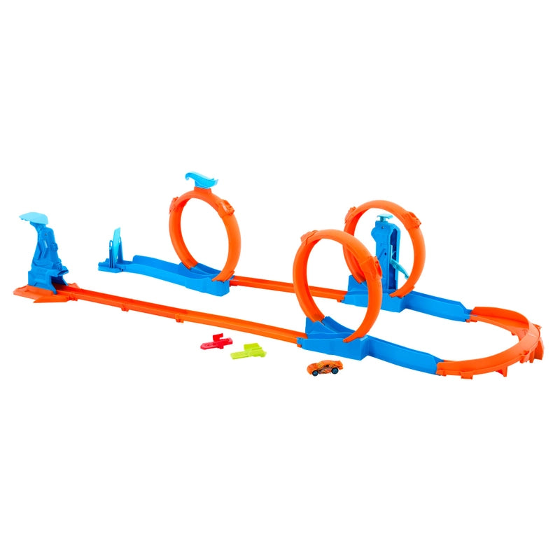 Hot Wheels Track Creator Triple Loop Speed Kit Track Playset