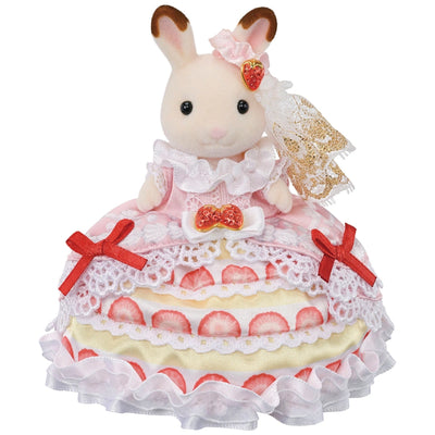 Sylvanian Families Freya's Birthday Celebration Strawberry Cake Dress