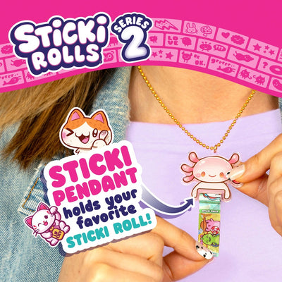 Sticki Rolls Sticker Pendant And Bracelets Set