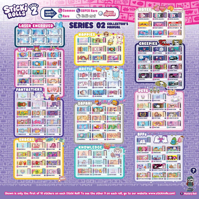 Sticki Rolls Sticker Pendant And Bracelets Set