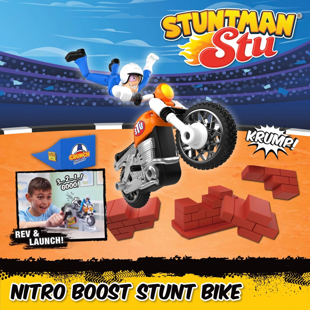 Stuntman Stu Nitro Boost Stunt Bike Set