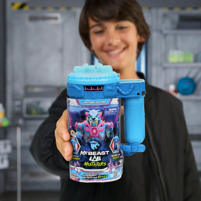 Mr Beast Lab Mutators Mutation Chamber Action Figure Lightning Panther