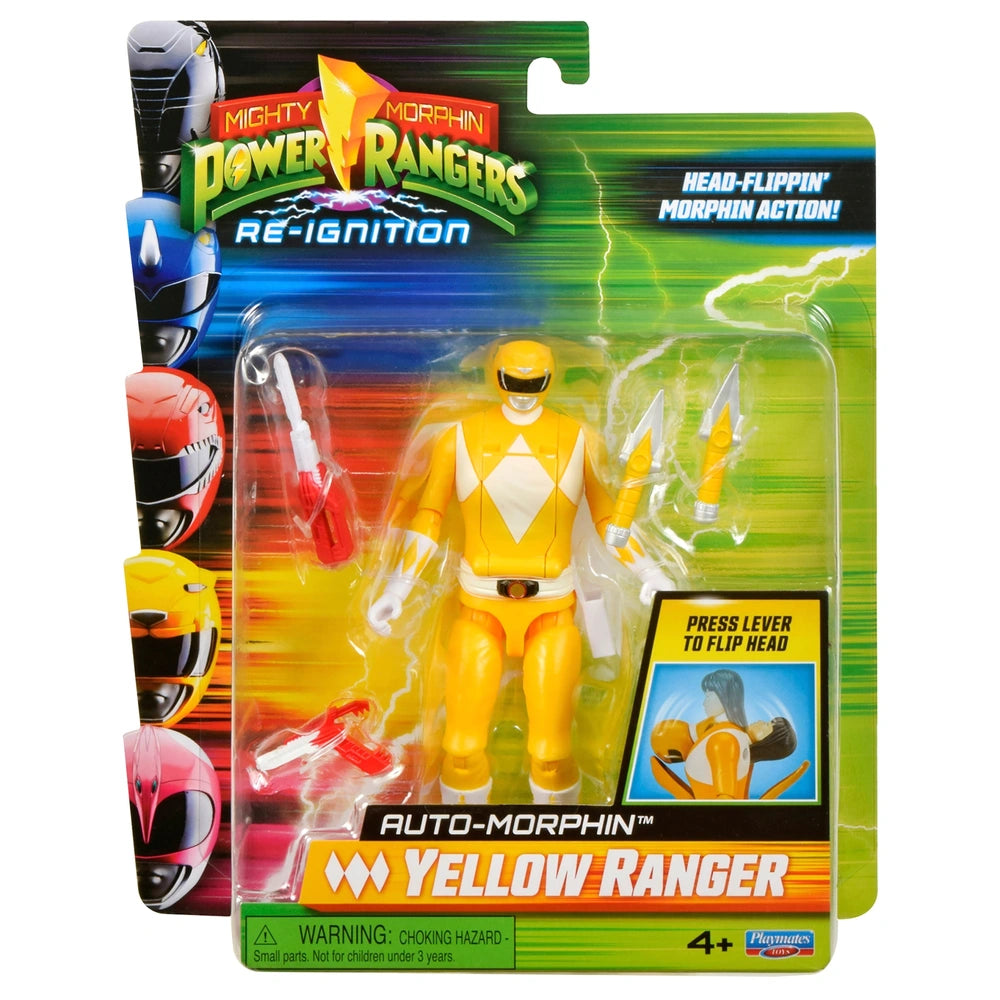 Power Rangers Mighty Morphin' Re-Ignite Action Figure Yellow Ranger