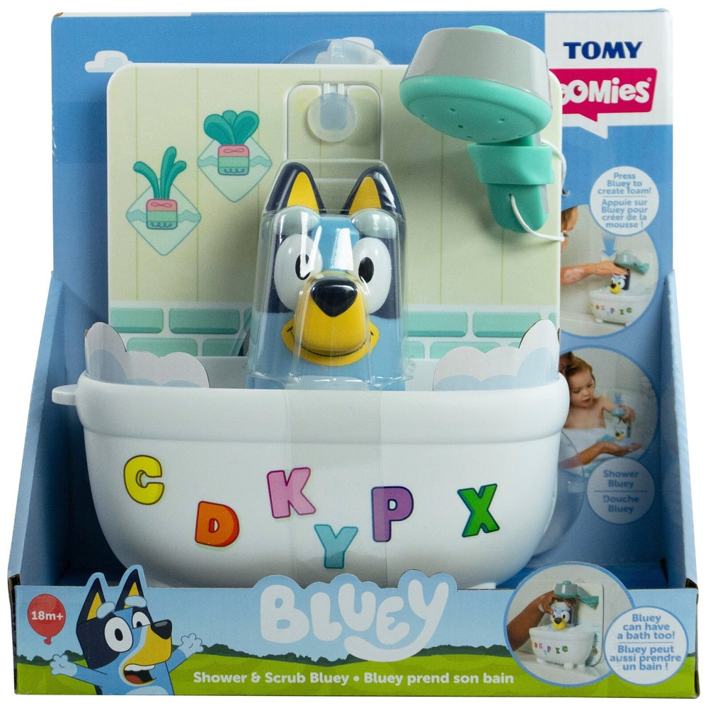 Bluey Shower And Scrub Bluey Bath Toy