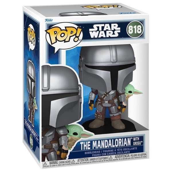 Funko Pop! Star Wars 818 The Mandalorian With Grogu Vinyl Figure