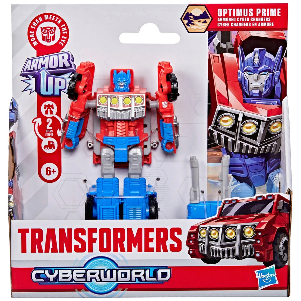 Transformers Cyber World Armour Up Optimus Prime