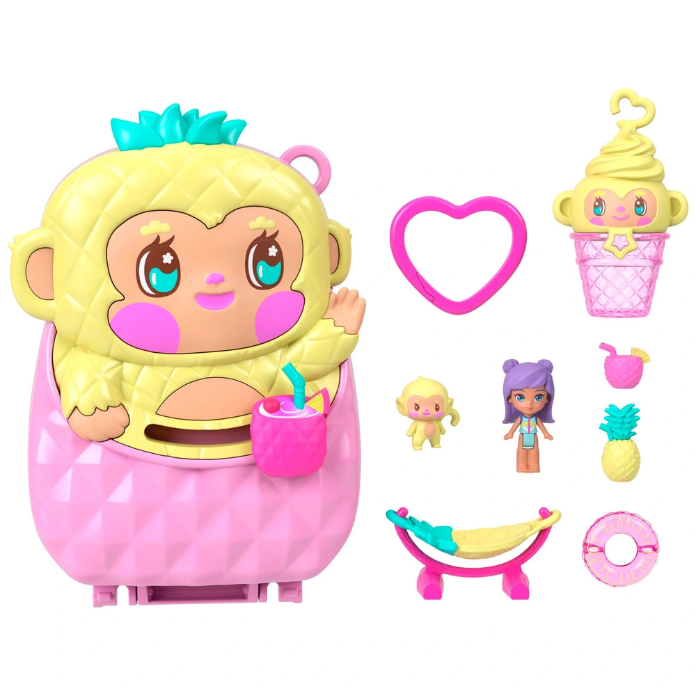 Polly Pocket Compact Pineapple Monkey