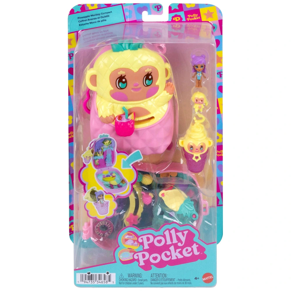 Polly Pocket Compact Pineapple Monkey