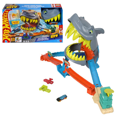 Hot Wheels Shark Chomp Beach Playset
