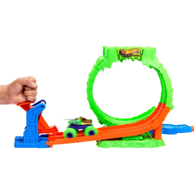 Hot Wheels Monster Trucks Mutant Chaos Loop Challenge Track Set