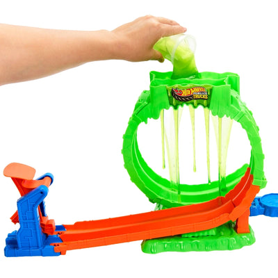 Hot Wheels Monster Trucks Mutant Chaos Loop Challenge Track Set