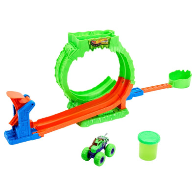 Hot Wheels Monster Trucks Mutant Chaos Loop Challenge Track Set