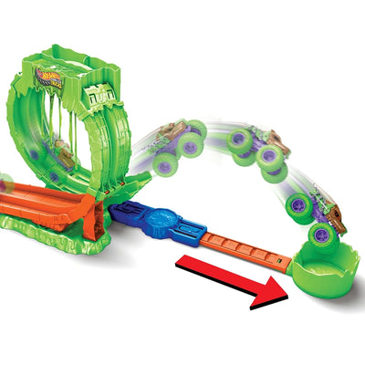 Hot Wheels Monster Trucks Mutant Chaos Loop Challenge Track Set