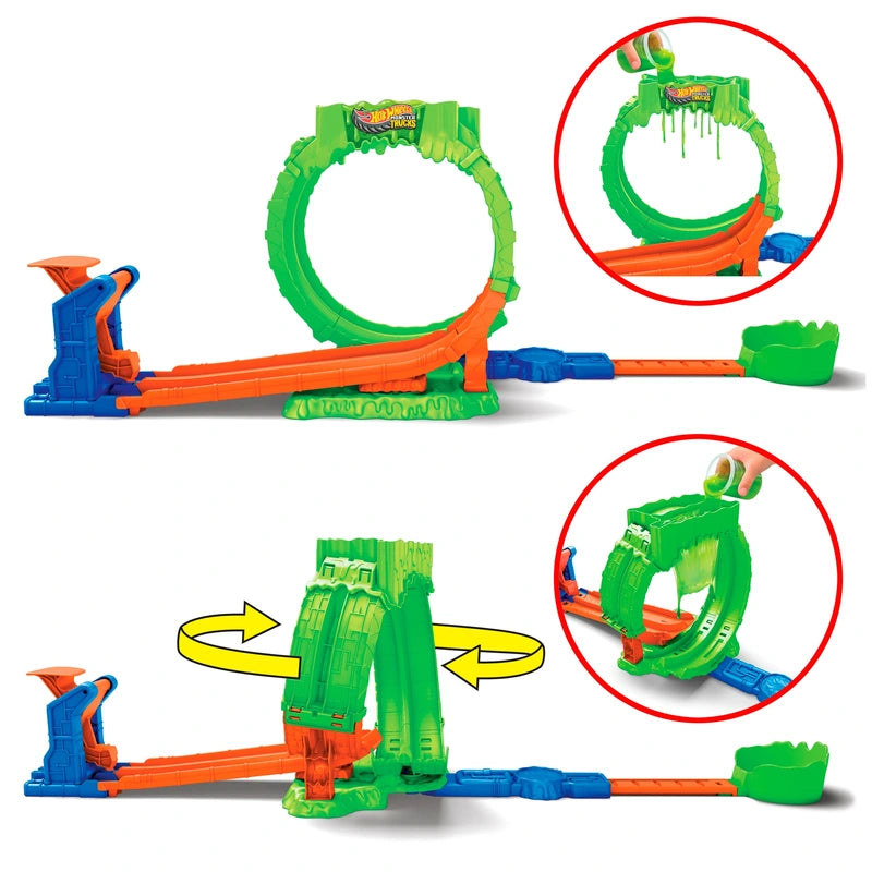 Hot Wheels Monster Trucks Mutant Chaos Loop Challenge Track Set